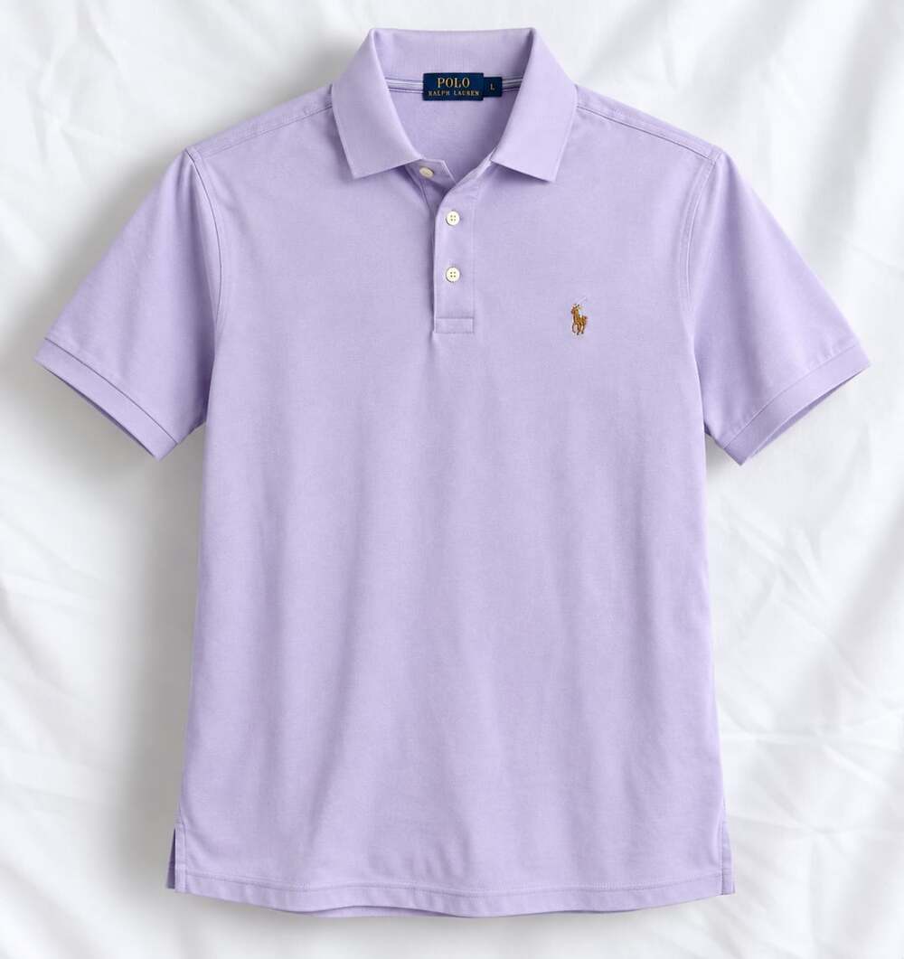 Polo Ralph Lauren Classic Fit Soft Cotton Polo Shirt Light Purple XL